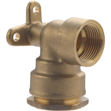 Codo F3/4 con compresión de latón D.25 para tubo de polietileno QUICK PLOMBERIE