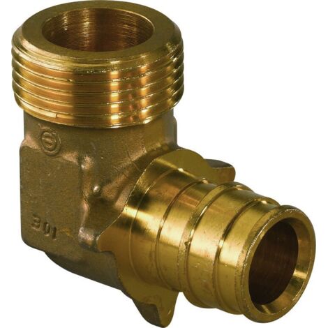 Codo Fijo Macho Q&E - UPONOR Medidas: Ø20mm x 1/2"