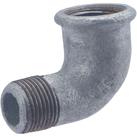 Codo Galvanizado 90° Macho Hembra QUICK PLOMBERIE - Macho Hembra 3/8