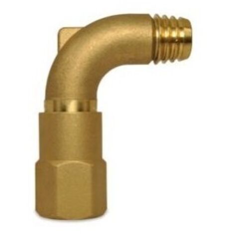Codo giratorio para llave en bronce 3/4"