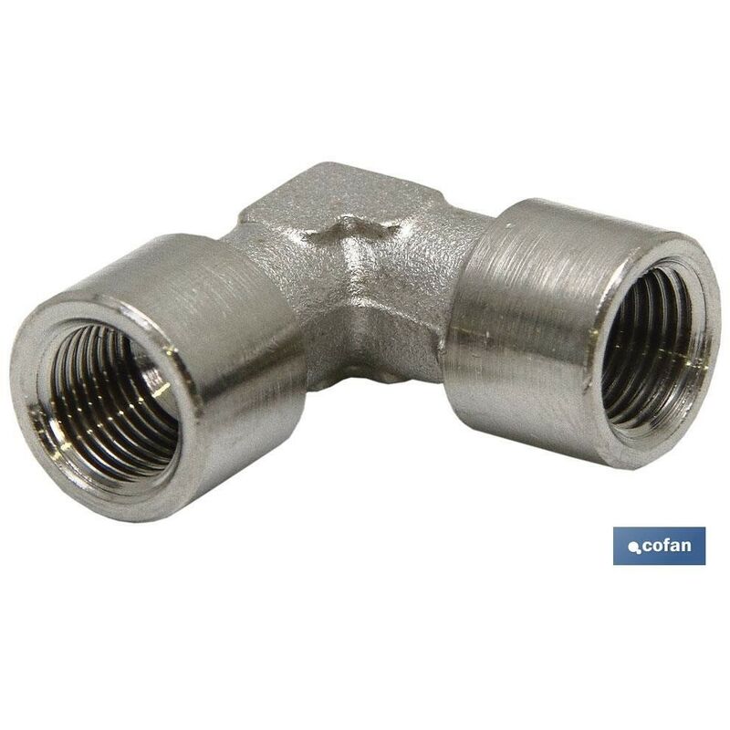 

Otros - Codo h-h latÓn niquelado m-5