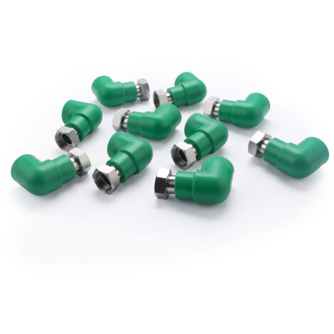 Codo hembra tuerca libre PPR QUICK PLOMBERIE 3/4 - Ø25 (x10)