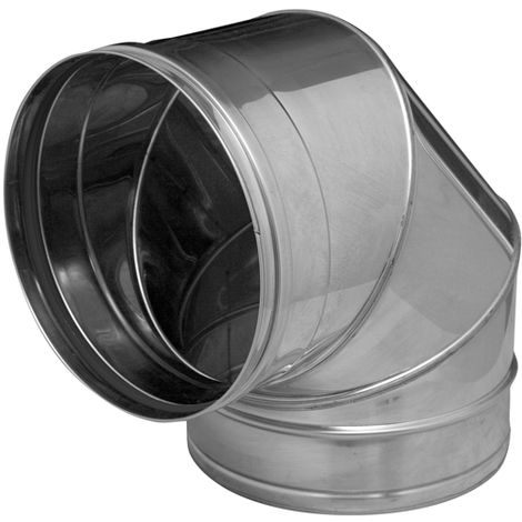 Codo Inox 316L Pellet SW Dinak 90º 100mm