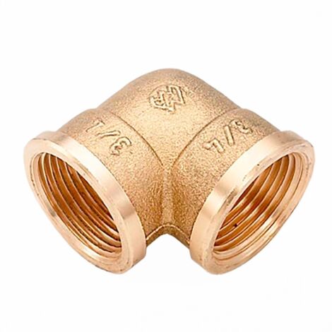 Codo Latón 3/4in HH Marca