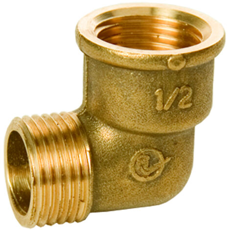 Codo latón M-H 3/8