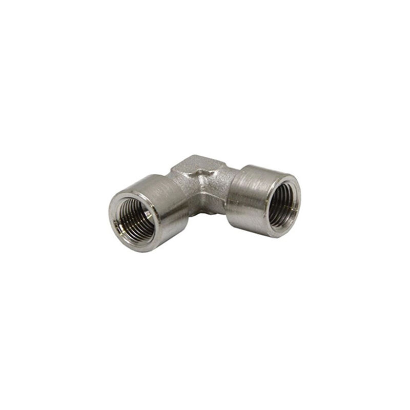 

Plantawa Codo Laton Niquelado Cilindrico H-H 1/4' Racores de Latón para Circuitos de Riego por Goteo