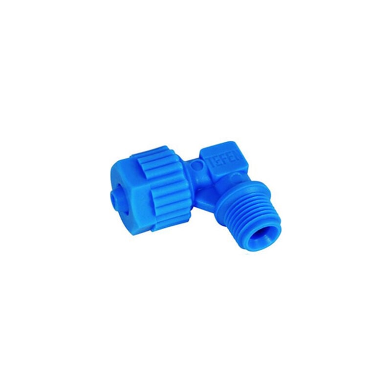 

Codo Macho 6 X 1/8' Azul Conexiones de PE para Sistema Riego - Plantawa