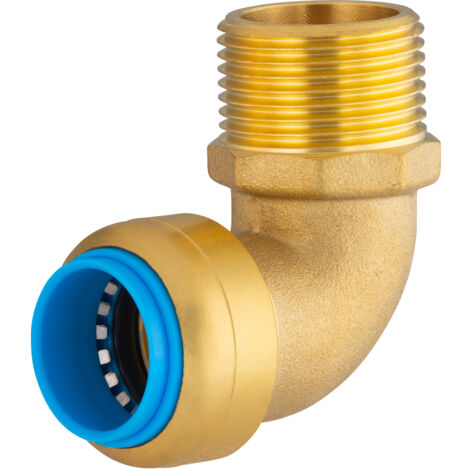 Codo Macho Automático TOUT PUSH QUICK PLOMBERIE - Ø20 M3/4