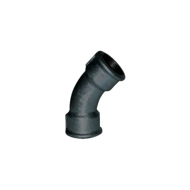 

Codital - Codo maleable 45°, 15x21, hembra negro