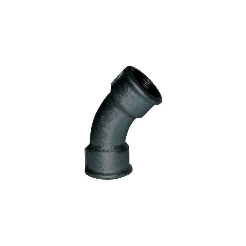 

Codo maleable 45°, 50x60, hembra negro