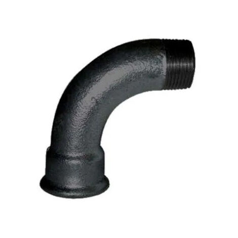 Codo maleable 90°, 12x17, macho hembra radio grande