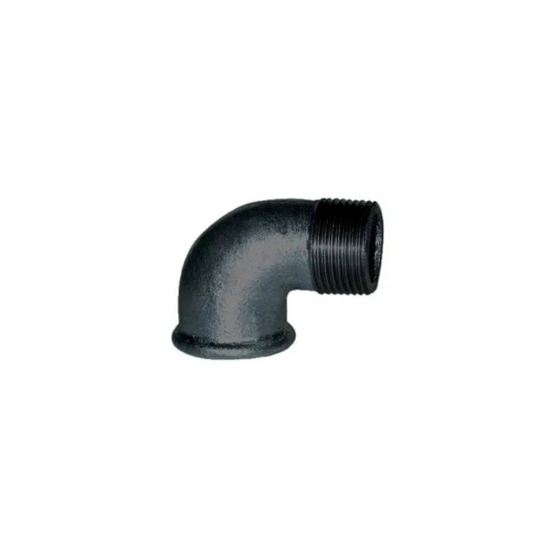 

Codo maleable 90°, 26x34, macho hembra radio pequeño
