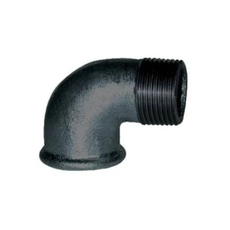 Codo maleable 90°, 33x42, macho hembra radio pequeño