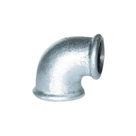 Codo maleable 90° galvanizado, 33x42, hembra