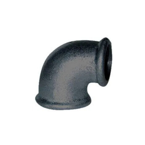Codo maleable 90° negro, 20x27, hembra