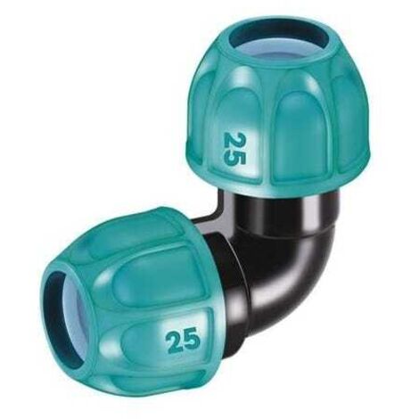 Codo para tubería de polietileno de 3-4" (25 mm)