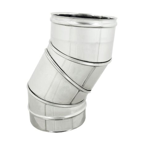 Codo regulable 0/90° para conductos de humos - Diam.250
