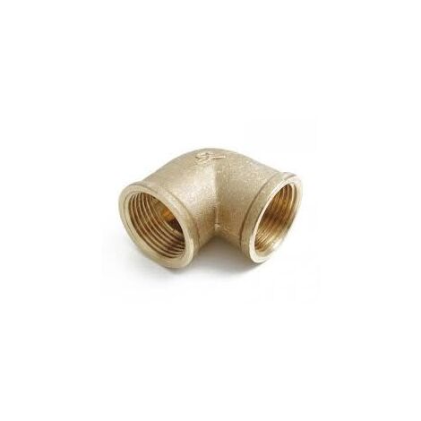 CODO ROSCA HEMBRA LATÓN 1/2 "