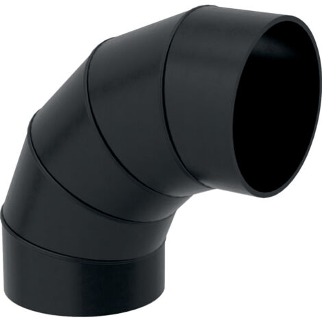 Codo segmentado PEHD 250/90, negro (alcantarillado de HDPE)