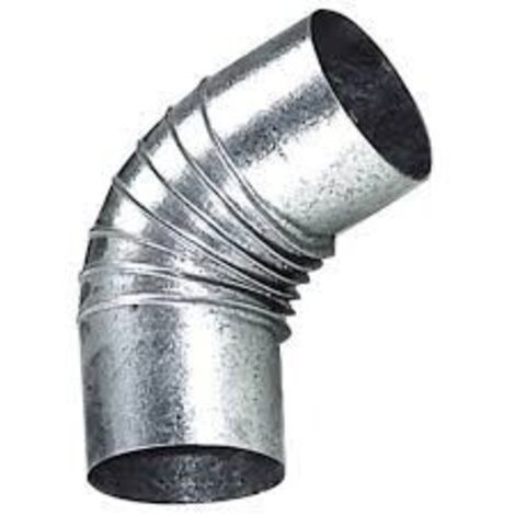 Codo Tubo Estufa 45 150 Mm Rizado Ac Galv Exojo
