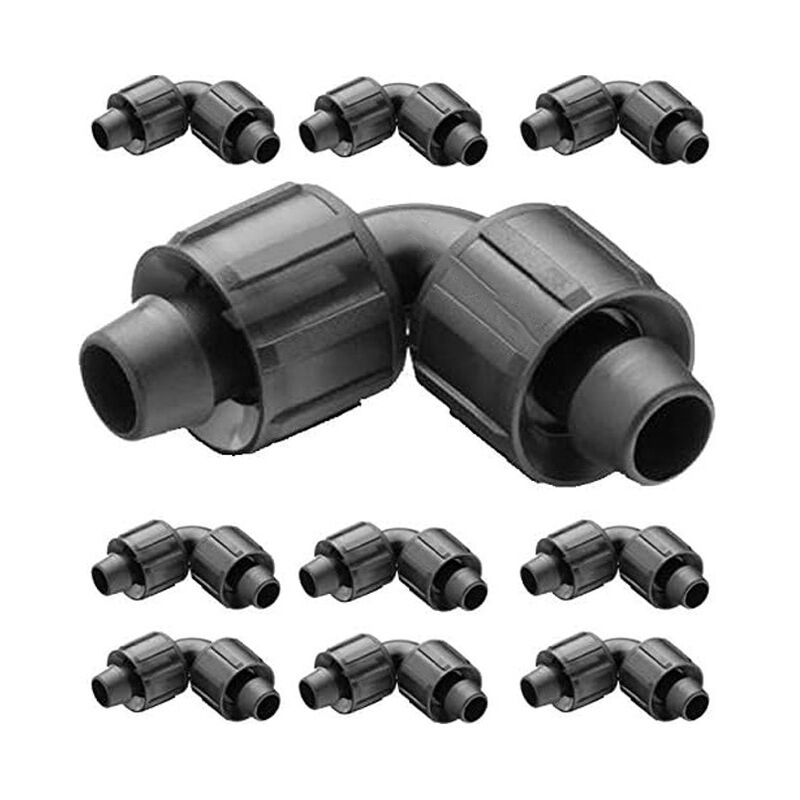 

Suinga - Codo unión Cinta de riego por Goteo 16mm. 100 unidades