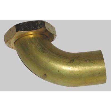CODOLO CURVO IN OTTONE - 1"1/4 Ø 32