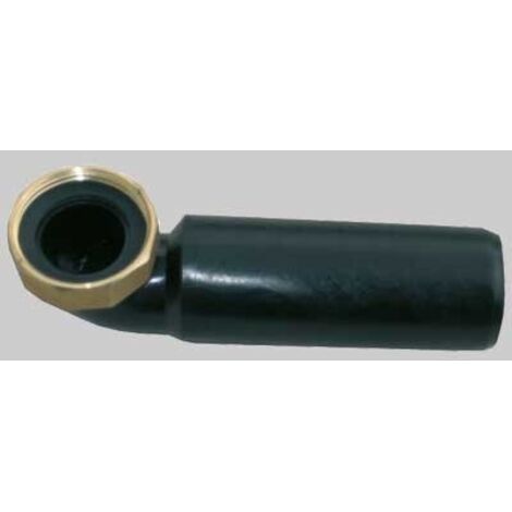 CODOLO CURVO IN PEHD CON DADO IN OTTONE - 1"1/2 Ø 40