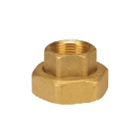 CODOLO F SEDE PIANA CON CALOTTA PER CIRCOLATORI + GUARNIZIONE 1 x 11/2