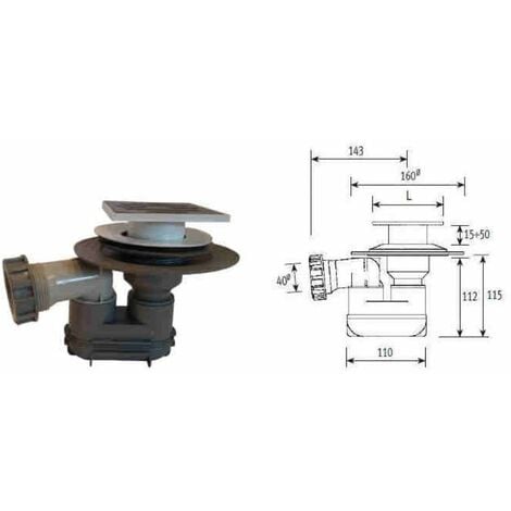COES COMPANY SRL COES COESIDRA Piletta Sifonata A Pavimento Fil.Griglia 100 - F03SP2662778
