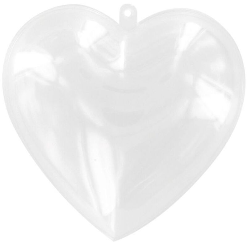 Coeur en plastique 8,5 cm