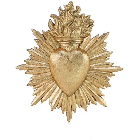 OPJET Coeur Ex-voto grand modèle doré