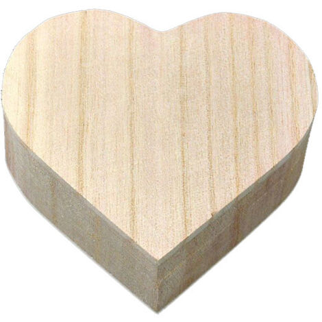 Coeur Forme Storager Boîte Bijoux Cadeau De Mariage Maquillage Cosmétique Boucles D'oreilles Anneau Bureau Rangement Make Up En Bois Organisateur Portable et Utile, Ensoleillé