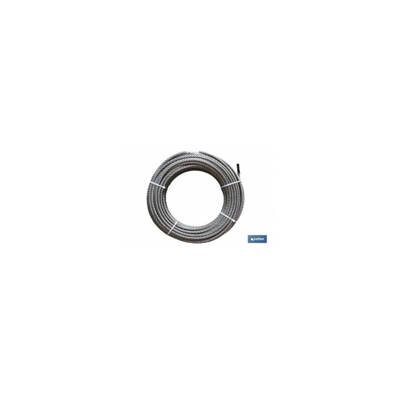 Cofan - Rotolo di cavo zincato 250M 5mm D-1770