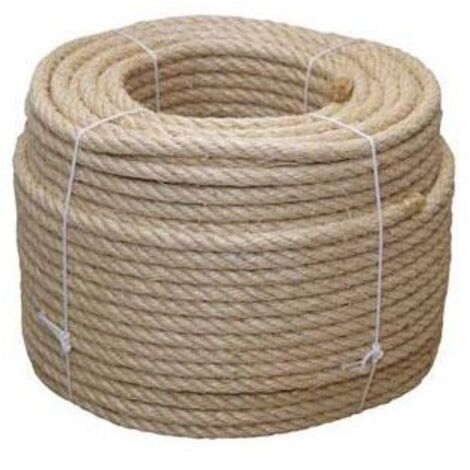Cofan 08101058 Cuerda de sisal de 4 Cabos, 8 mm x 100 m