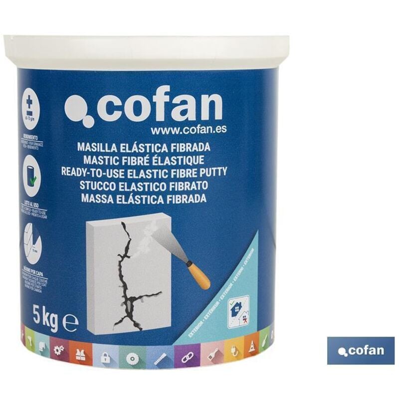 Mastic Fibreux Élastique Pour Extérieur 5 Kg