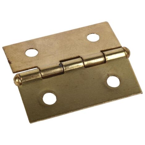 COFAN 2 uds bisagra hierro laton 35 x 30   caja 12 unid. , Bisagras fin plano en hierro latonado.