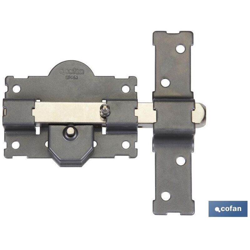 Catenaccio Bottone/Chiave Verniciato Grigio