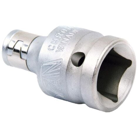 COFAN adaptador 3/8 para puntas 1/4 , Adaptador de carraca para puntas. Fabricado en acero endurecido al cromo vanadio con un recubrimiento de alta calidad que protege de manera óp