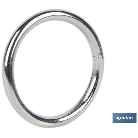 COFAN anilla soldada m-5x40   caja 100 unid. , Estas anillas soldadas poseen una gran calidad en el punto de soldado. Usadas tanto para elevación de pequeñas cargas, empalmes y, en