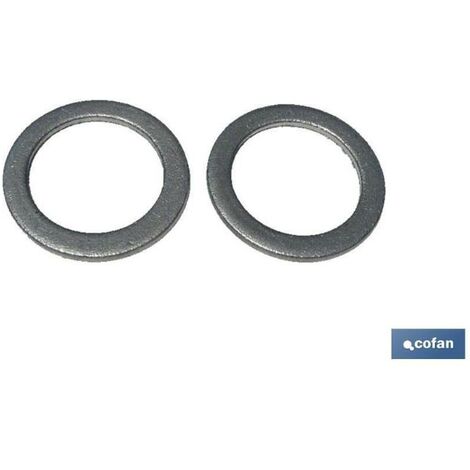 COFAN arandela aluminio 12x22x1,5   caja 100 unid. , Arandela plana de aluminio en 1,5mm de espesor. Medidas desde M-3 hasta M-32