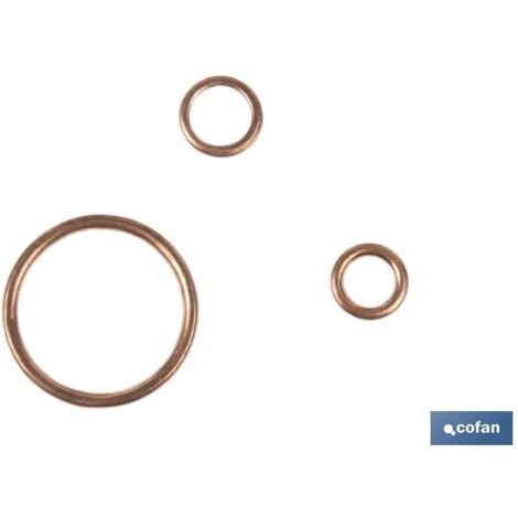COFAN arandela de cobre para tapon carter 14x20   caja 100 unid.