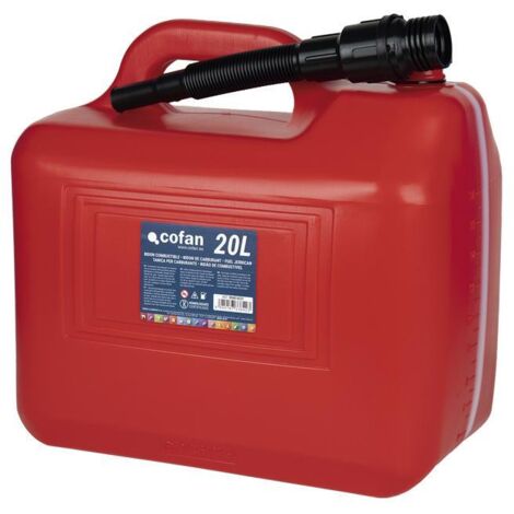 COFAN bidón de combustible 20 l venta unitaria , Bidón  fabricado  en  polietileno  reforzado  con  una  densidad  superior  a  1,2  g /cm3.  Válido  para  todo  tipo  de  petróleo
