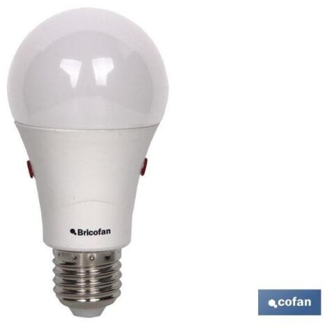 COFAN bombilla clasic sensor luz e27 9.5w 806lm 4000k , Bombilla led con sensor crepuscular, perfecta para iluminar automáticamente las estancias que deseemos de casa cuando se hac