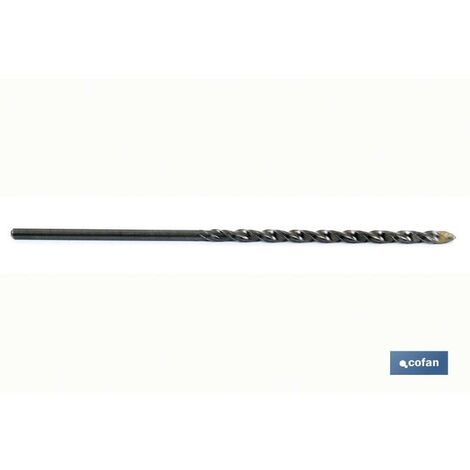 COFAN broca extralarga muros 20mm x 300mm , Broca extralarga de pared estándar, con plaquita de carburo al tugsteno (WIDIA)