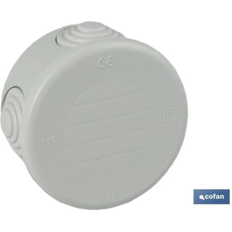 COFAN caja estanca con conos cierre con tapa a presión ø70x35