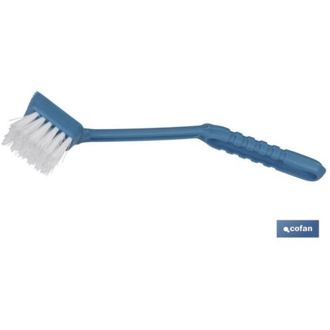 COFAN cepillo friegatodo  26.5x3.5x4.3cm   caja 12 unid. , Cepillo rígido con rascador. Su diseño es flexible para facilitar la limpieza de cualquier superficies con curvas, fregad