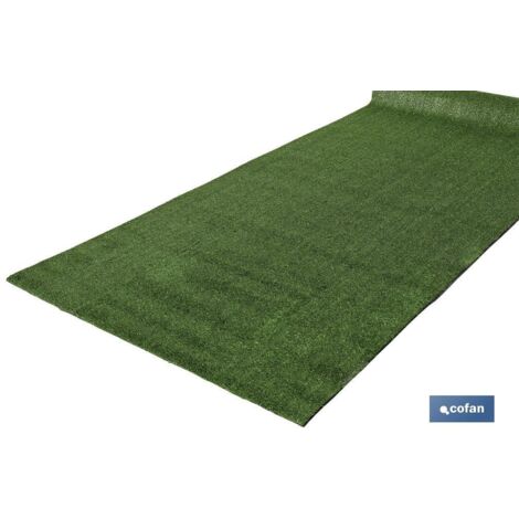 COFAN césped artificial 7 mm (1x5 m) , Césped Artificial con altura de 7 mm. Este tipo de césped es de fácil instalación, solo hay que humedecer la zona en la que se quiera instala