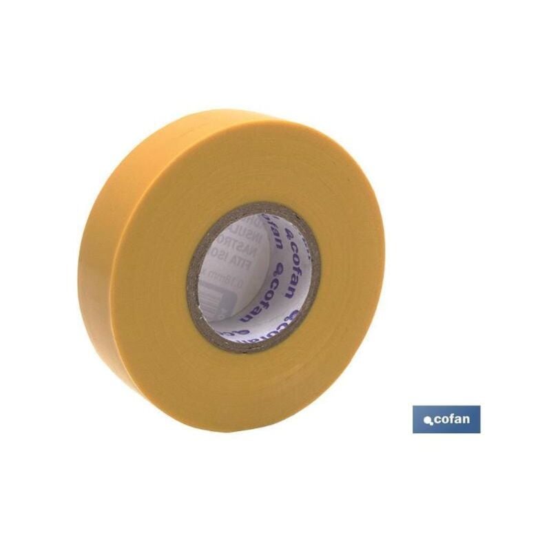 

PLIMPO rollo de cinta aislante amarillo 20mts. caja 10 unid.