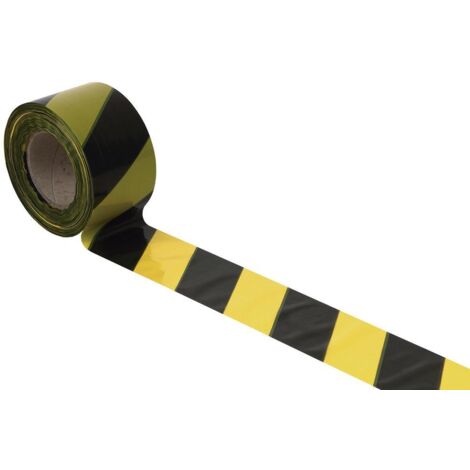 COFAN cinta balizam. amarilla/negra 50mm x 100mts , Cinta de balizamiento no adhesiva, en color amarillo y negro de 50 o 80 milímetros de ancho y 100 o 200 metros de longitud. Fabr