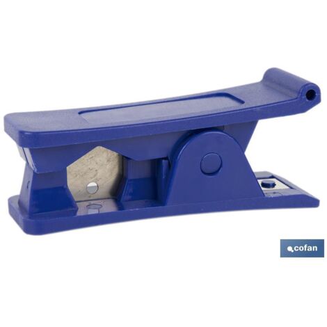 COFAN cortatubo de plastico , Cortatubos de Plástico diseñado para cortar tubos de plástico, como tuberías de poliamida, de manera rápida y precisa. Capacidad de corte de 16 mm.